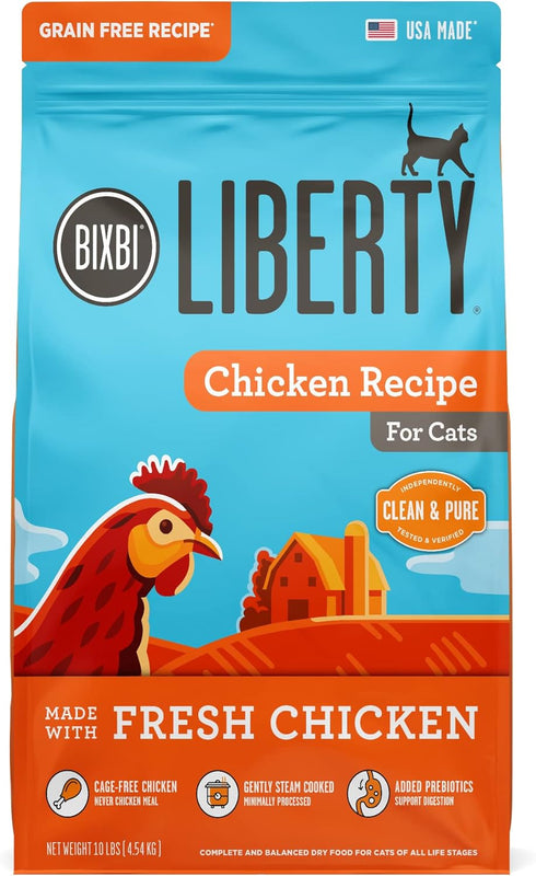 BIXBI Liberty Dry Food Chicken Recipe for Cats, 3 lb