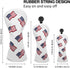 US Flag Patriotism Golf Club Head Covers, White for Driver and Fairway Woods, Synthetic Leather Set