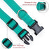Reflective Dog Collar Adjustable Safety Nylon for Small Medium Large Dogs, Green L