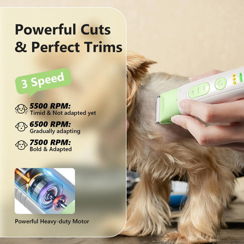 4 1 Trimmer Dog Grooming Kit, in Pet Clippers for Grooming Supplies, Cordless Dog Paw Nail Grinder, Professional Long