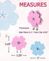 12-Piece Set Magnetic Golf Ball Marker with Flower Clips for Golf Enthusiasts