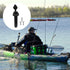 Kayak Fishing Flush Mount Rod Holders, Deck Plastic Pole Holder with Cap Cover and Screws, 2 Pcs