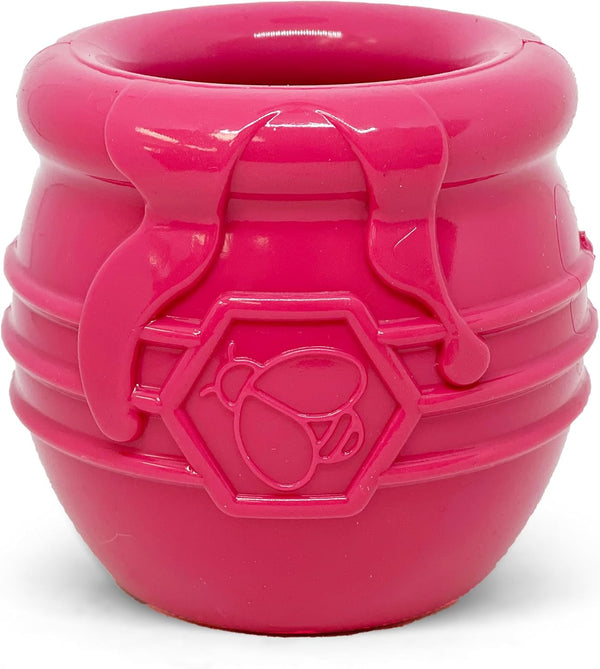 SodaPup Honey Pot - Durable Dog Treat Dispenser & Enrichment Toy, Non-Toxic Natural Rubber for Mental Stimulation