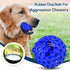 CHEODIN 2 Pack Indestructible Squeaky Dog Balls for Aggressive Chewers, Interactive Dog Toys for Teething, Relieving