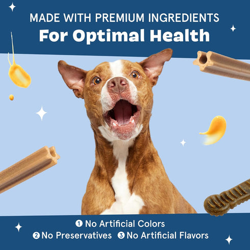 30 Barkbox Bright Original Dog Dental Kit, Teeth Cleaning Chew Sticks & Toothpaste - Small Breeds