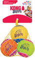 (3 Pack) (2 Packs) KONG - SqueakAir Birthday Balls Durable Non-Abrasive Fetch Toy with Built-in Squeaker, Assorted