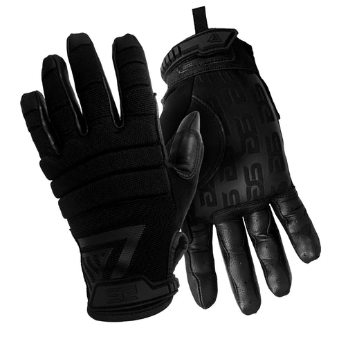 Glove Station 11 Bravo Work Gloves - Goatskin Leather Palm, Knuckle Protection, Gel Foam Patrol Gloves for Men,