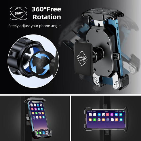 Roykaw Golf Cart Magnetic Phone Holder Mount, Compatible with EZGO/Club Car/Yamaha, Ultra Strength Magnet