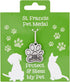 Needzo St. Francis Paw Medal for Pet Collar - Patron Saint of Animals Charm Accessory for Dog Collars (Pack of 2)