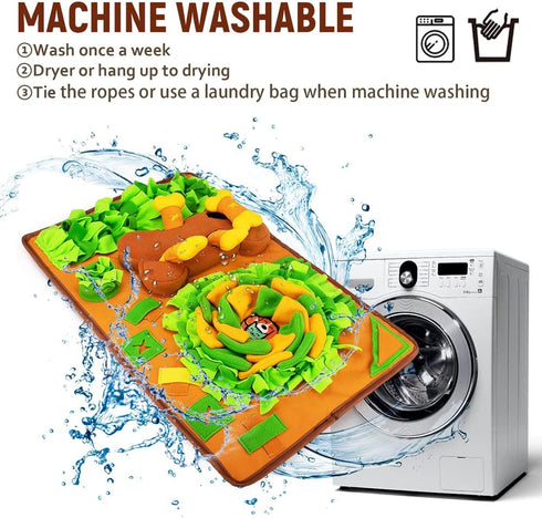 Snuffle Mat for Dogs, Enrichment Feeding Mat for Smell Training, Interactive Toy for Stress Relief and Mental