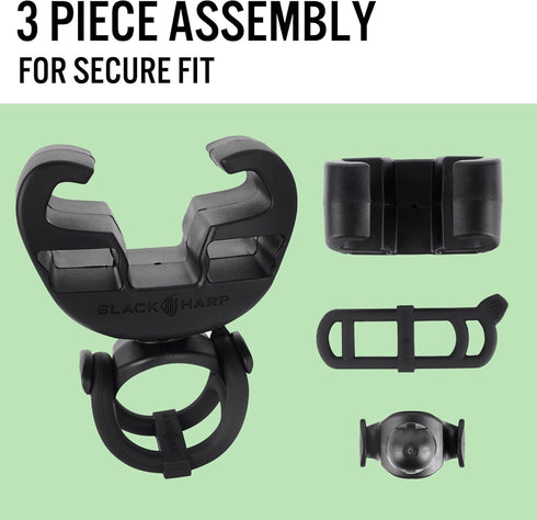 Golf Push Cart Phone Holder - Silicone Phone Mount Compatible with Clicgear, Sun Mountain, and More