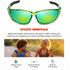 Polarized Sports Sunglasses for Men, UV400 Baseball Running Cycling Golf Glasses for Outdoor Use