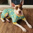 KYEESE Velvet Dog Pajamas, Soft Pjs for Medium Sized Dogs with Yellow Ducks Pattern, Stretchy Pet Jammies Coat Comfy