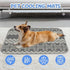 imiBBWQu Summer Summer 27" 22" Cooling Mat for Dogs Grey Stripes Green Pet Cooling Mat Washable Dog Pad Dog Bed