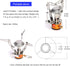 widesea 8PCS Camping Cookware Mess Kit, Lightweight Backpacking Outdoor Set with Pot, Pan, and Tableware