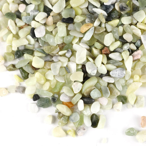 LMtonble 5LB 1/8-3/8inch Jade Color Aquarium Gravel Fish Tank Gravel Pea Gravel for Plants Small Rocks for Indoor