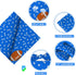 Football Dog Bandana Boy Girl Pets Bibs Scarf Triangle Adjustable Handkerchief,Holiday Bandanas for Medium Large