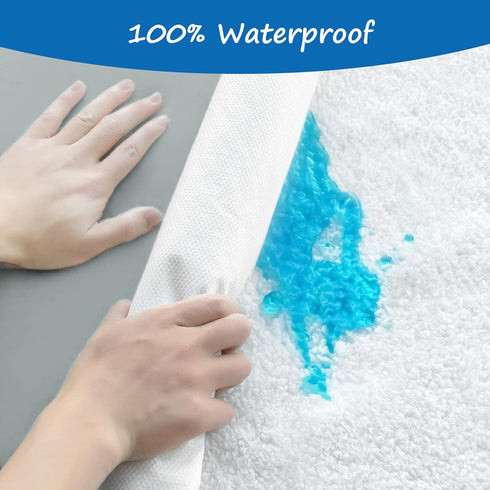 Replacement Washable Dog Bed Covers (Cover Only), Waterproof Warm Dog Mattress Cover, Plush Dog Bed Cover, Easy to