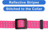 Pawtitas Reflective Cat Collar with Safety Buckle, Removable Bell, Pink, One Size