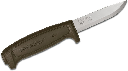Morakniv Craftline Basic 511 Utility Knife, 3.6-Inch High Carbon Steel Fixed Blade with Combi-Sheath