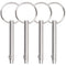 Quick Release Pin Bimini Top Pin, 0.25 Inch Diameter, 3 Inch Total Length, 4 PCS Full 316 Stainless Steel