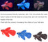 Tnfeeon 3 Pieces Lifelike Aquarium Fish Ornament - Environmentally Friendly Silicone Colorful Gold Fish