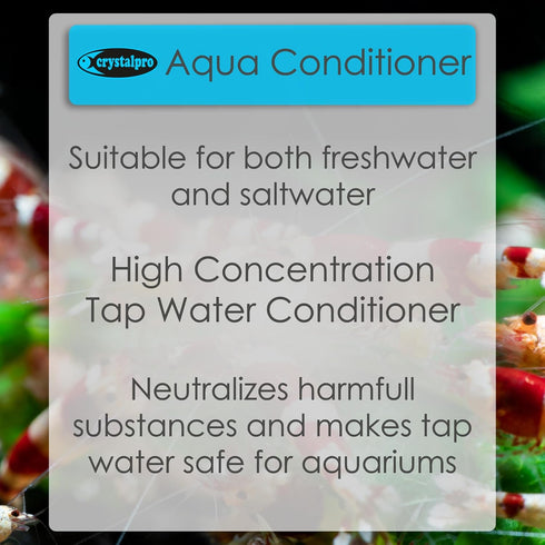 1250 Ammonia 4.2 Oz Crystalpro Aqua Conditioner - Treats Gallons - Aquarium Water Conditioner - Neutralizes Chlorine