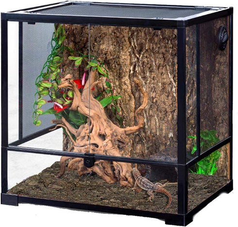 Cork Terrarium Background 15.7x11.8in Natural Cork Large Bark Backdrop for Reptile Habitat Decor (2 PCS)