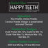 Happy Teeth Cheese & Charcoal Dental Dog Chews - Cheese Flavor with Activated Charcoal, 2 Chews per Pouch
