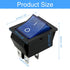 Unlorspy 3Pcs KCD4 4 2 (Blue,16A 250V 20A 125V) Rocker Switch DPST Pins Position (ON Off) Boat Toggle Switch with Blue