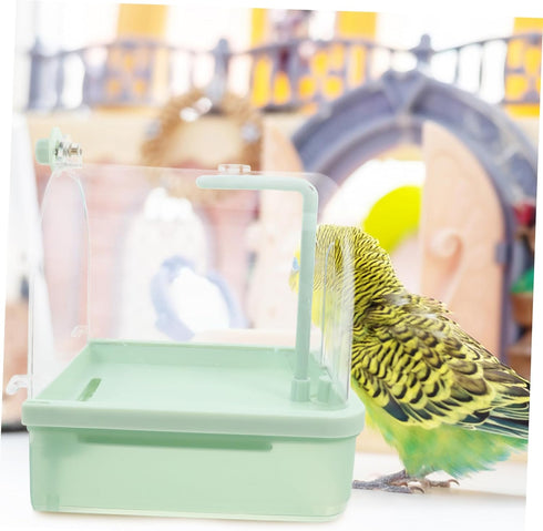 Automatic Bird Bath Bundle - Abaodam Indoor Cage Bath for Parrots