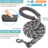 3 Dog Leash No Tangle - Heavy Duty Multiple Dog Lead with Shock Absorbing Bungee and Padded Handle for Medium & Large