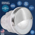 Five Oceans 4 Pack Marine Livewell Lights, LED Boat Courtesy Light, IP68 Waterproof, White LED, 12V