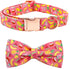 Adjustable Dog Collar with Summer Fruit Print - Bowtie Design for Small, Medium, Large Dogs