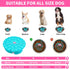 Bestalk Soft Silicone Slow Feeder Dog Bowls Insert, Suction Cups for Small, Medium, Large Dogs, Fits Basic and Elevated