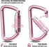 FresKaro 3inch Auto Locking Carabiner Clips, Heavy Duty Keychain Aluminum, Holds 2698lbs, Lightweight, 4 Colors