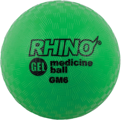 Champion Sports Rhino Gel Filled Medicine Ball Durable, Soft Grip Weighted Ball