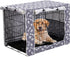 Pethiy Durable Polyester Dog Crate Cover - Universal Fit for Most 24 Inch Wire Dog Crates - Cover Only - Sky Gray