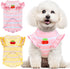 2 Pack Striped Small Dog T Shirt, Cute Cherry Girl Dog Clothes for Small Dogs Cats, Soft Cotton Sleeveless Vest