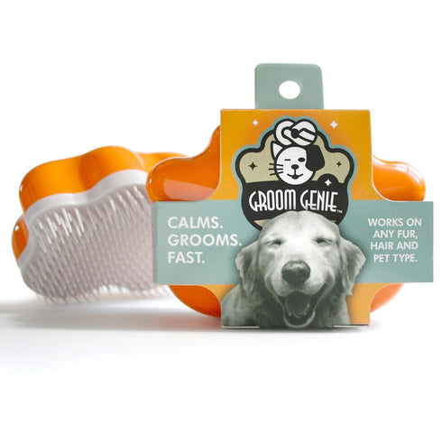 Large 5" Dog Pet Hair Massaging Brush Grooming Tool for Cats, Dogs, Long or Short Hair, Tangerine Orange
