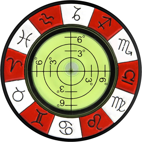 Golf Green Reader Magnetic Zinc Alloy Bubble Level, High Precision Ball Markers for Putting Green Accessories