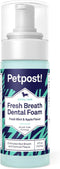 Petpost Fresh Breath Foam for Dogs, Mint & Apple Flavored Dental Solution That Eliminates Bad Breath, Natural Tooth
