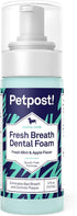 Petpost Fresh Breath Foam for Dogs, Mint & Apple Flavored Dental Solution That Eliminates Bad Breath, Natural Tooth