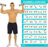 Vive Dumbbell Workout Poster - Laminated Home Gym Exercise Chart for Upper, Lower, Full Body Workouts