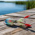 Tuna(A1067) FABULETTA Squid Jig Lures, Soft PVC Rigged Bait with UV Luminous Glow, Multi-Angle Reflection for Saltwater