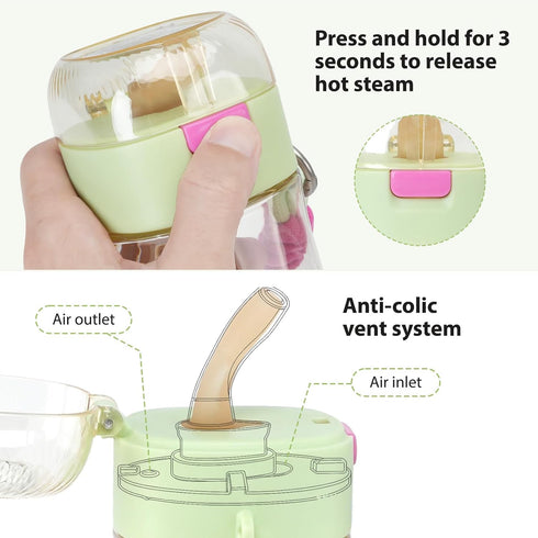 HVLVOYG Recovery(17oz) PPSU Water Bottle for Postpartum & Bedridden Care, Sip-Controlled Flow & Anti-Choking Design