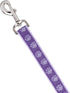 Casual Canine TwoTone Pawprint Dog Lead, 4-Foot x 5/8-Inch, Purple