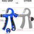 KDG Hand Grip Strengthener, 2 Pack Adjustable Resistance 10-130 lbs Forearm Exerciser, Grip Strength Trainer for Muscle