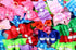 YOY 24pcs / 12 Pairs Adorable Grosgrain Ribbon Pet Dog Hair Bows with Rubber Bands for Grooming Accessories