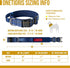 Tough Dog Collars, Tactical Adjustable Dog Collar with Handle, Heavy Duty Metal Buckle for Training, Medium, Blue